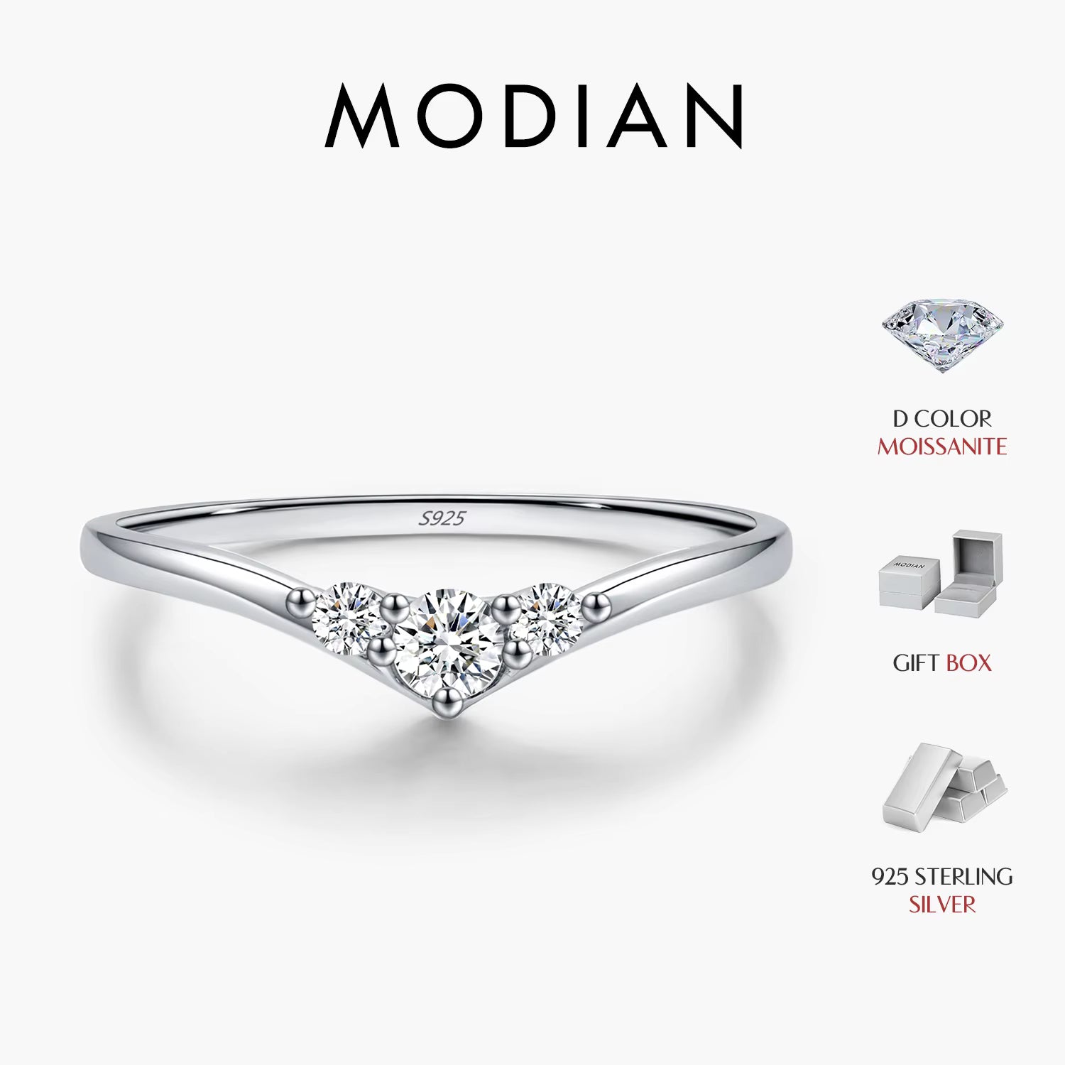 Simple Eternity Moissanite Ring