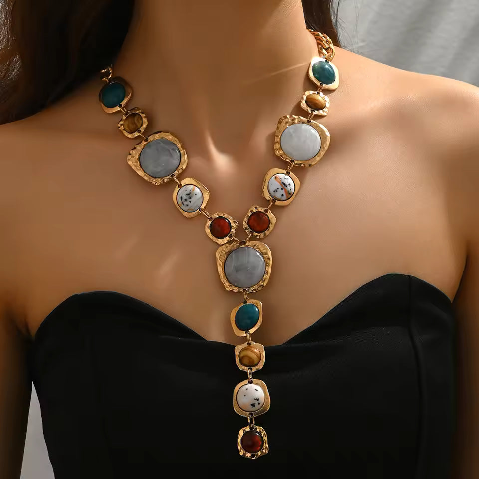 Vintage Y-shaped Long Necklace for Women