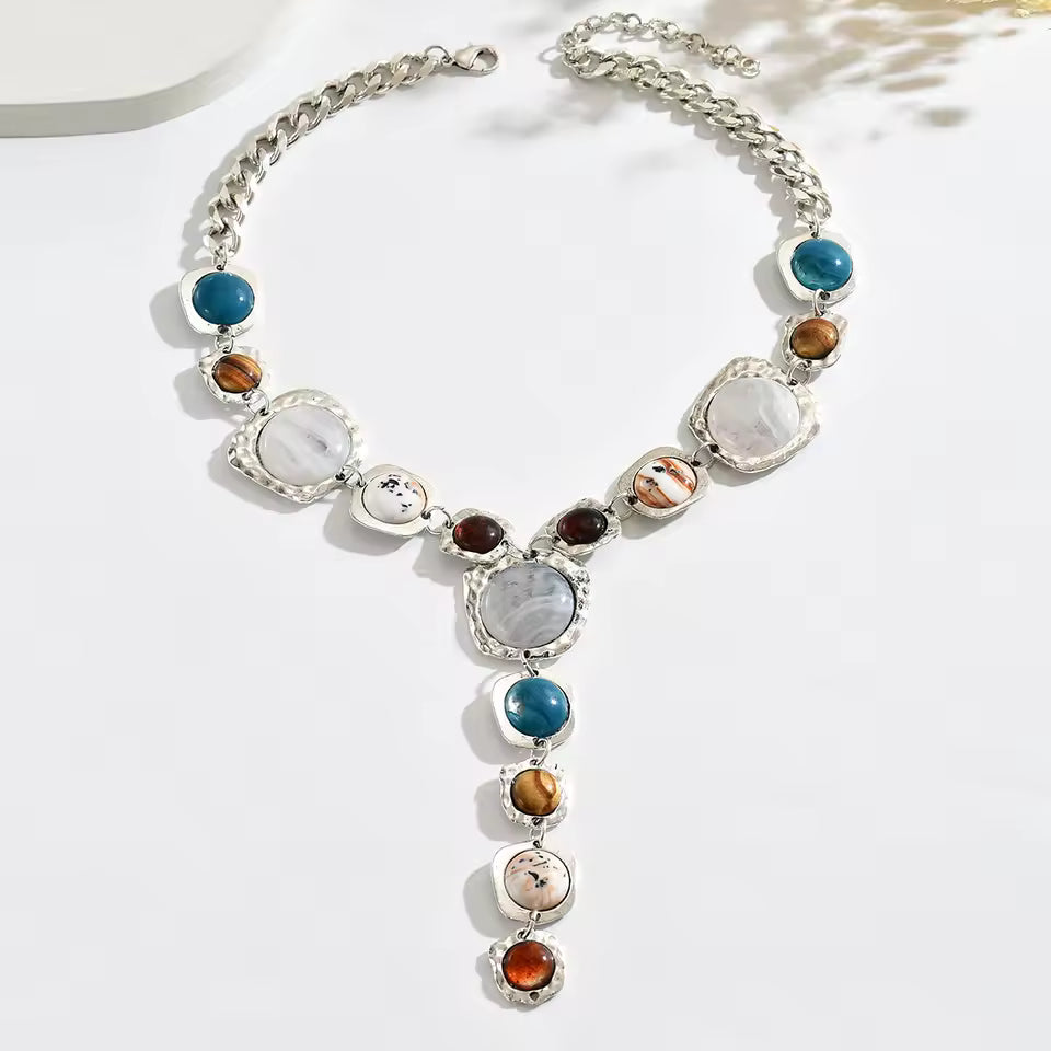 Vintage Y-shaped Long Necklace for Women